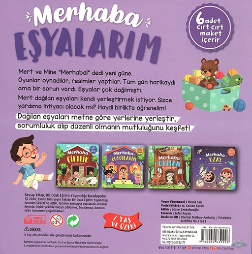 Merhaba Esyalarim - Cirt Cirtli Hikaye Kitabi